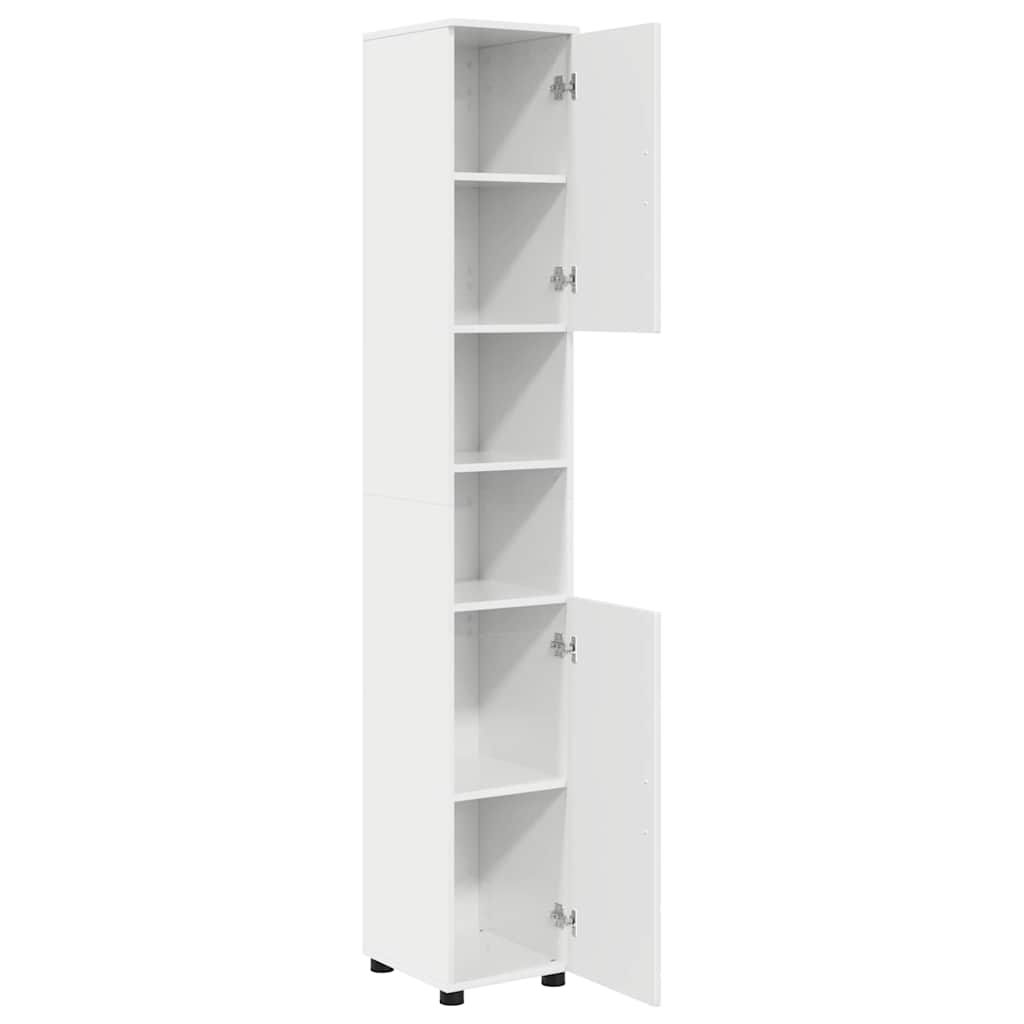 Mobile da Bagno Bianco Lucido 30 x 35 x 192 cm | homemem39