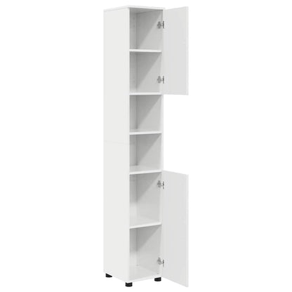 Mobile da Bagno Bianco Lucido 30 x 35 x 192 cm | homemem39