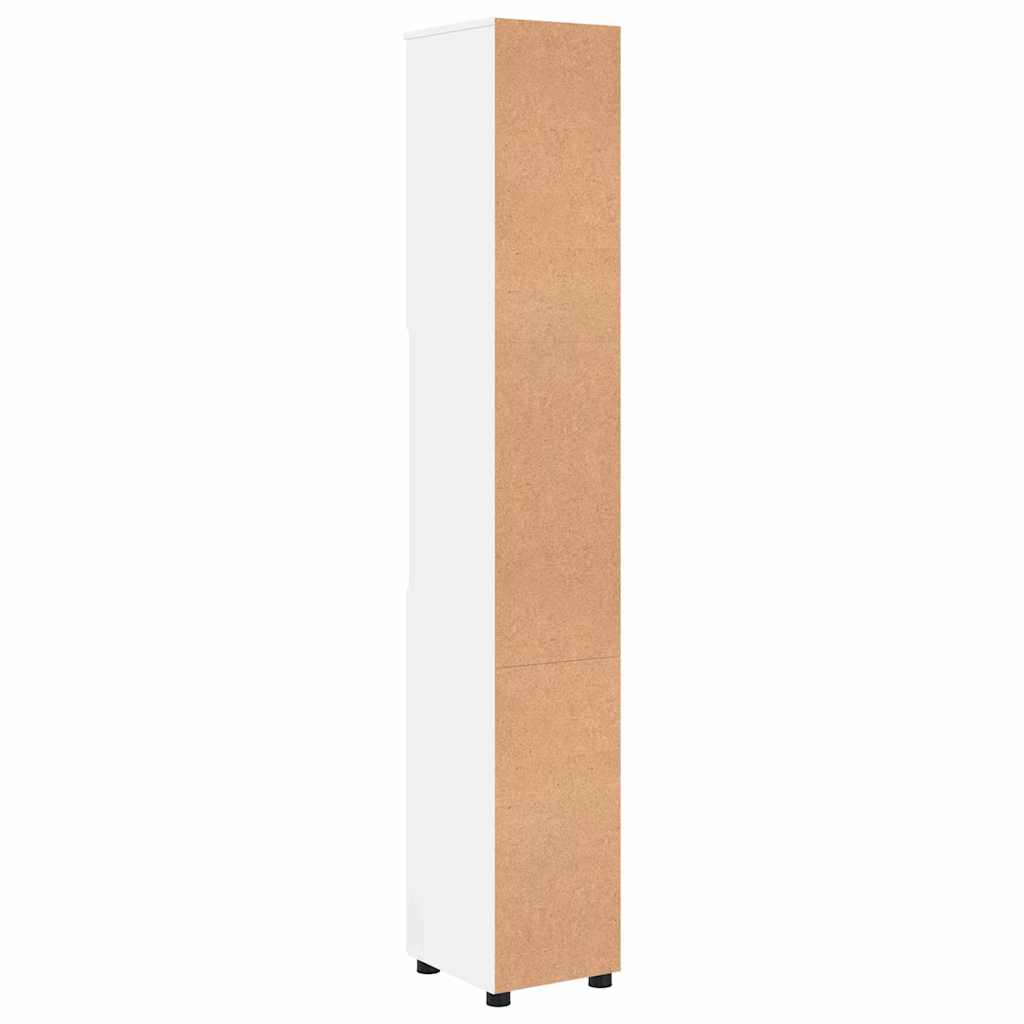 Mobile da Bagno Bianco Lucido 30 x 35 x 192 cm | homemem39