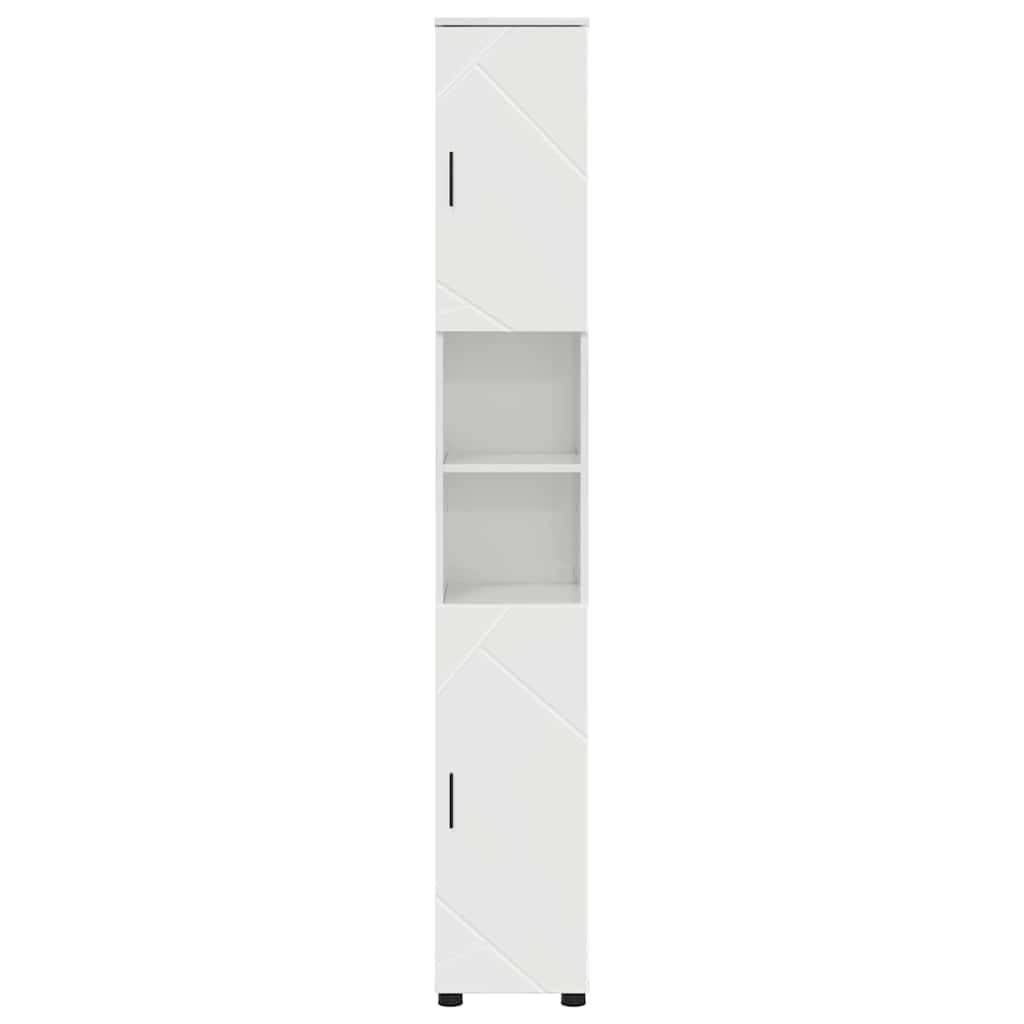 Mobile da Bagno Bianco Lucido 30 x 35 x 192 cm | homemem39
