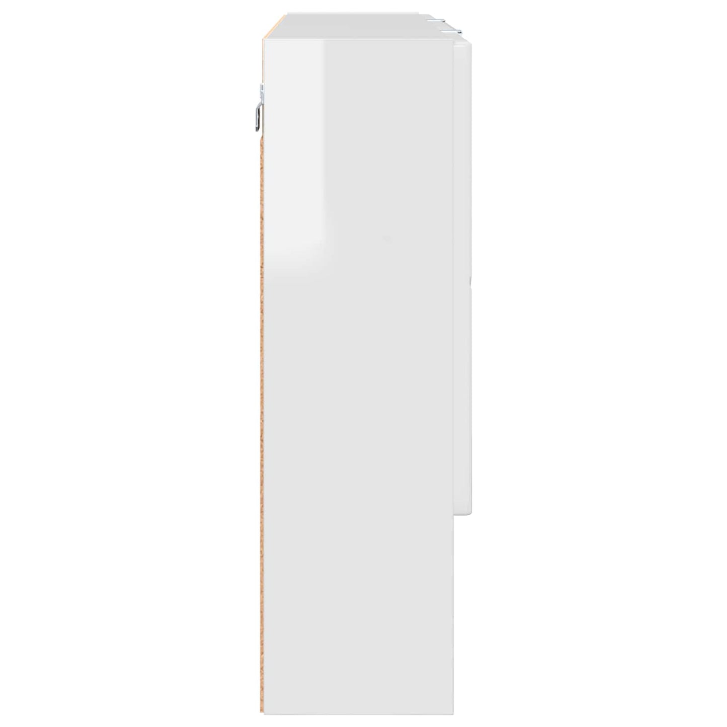Mobiletto per specchio Bianco Lucido 80 x 17 x 55 cm | homemem39