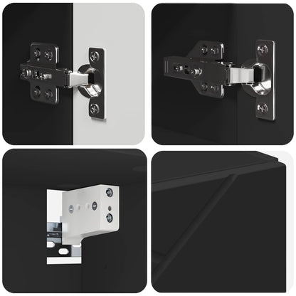 Mobiletto per specchio Nero 59 x 17 x 55 cm | homemem39