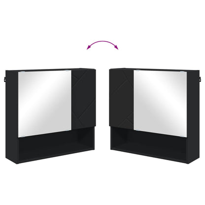 Mobiletto per specchio Nero 59 x 17 x 55 cm | homemem39