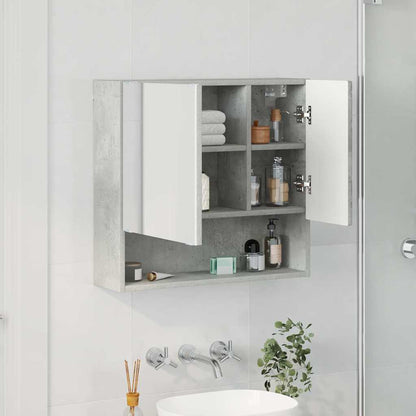 Mobiletto per specchio Grigio cemento 59 x 17 x 55 cm