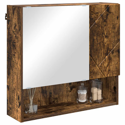 Mobiletto per specchio Rovere fumé 59 x 17 x 55 cm | homemem39