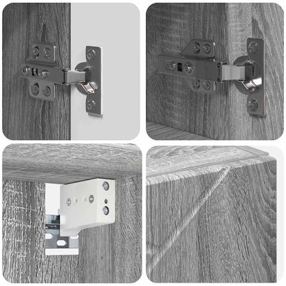 Mobiletto per specchio Grigio Sonoma 59 x 17 x 55 cm | homemem39