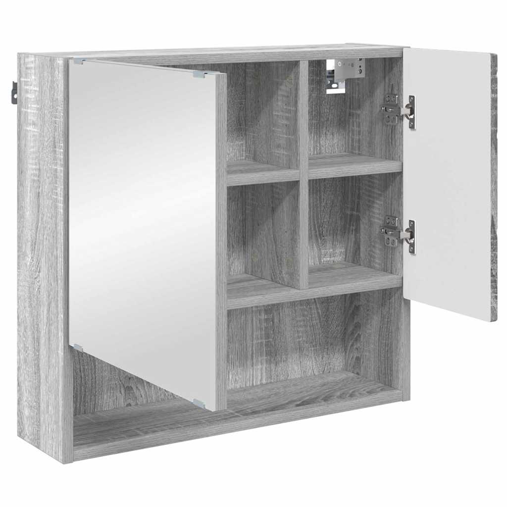 Mobiletto per specchio Grigio Sonoma 59 x 17 x 55 cm | homemem39