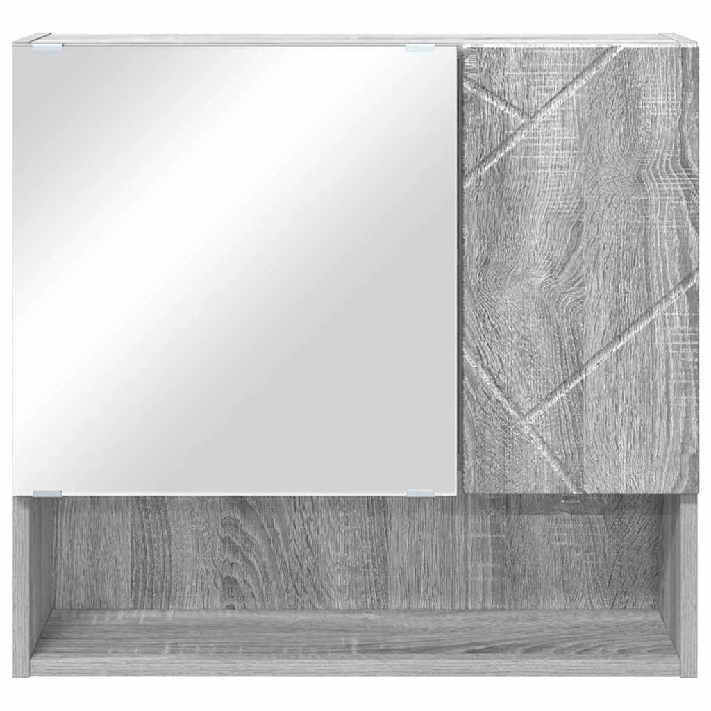 Mobiletto per specchio Grigio Sonoma 59 x 17 x 55 cm | homemem39