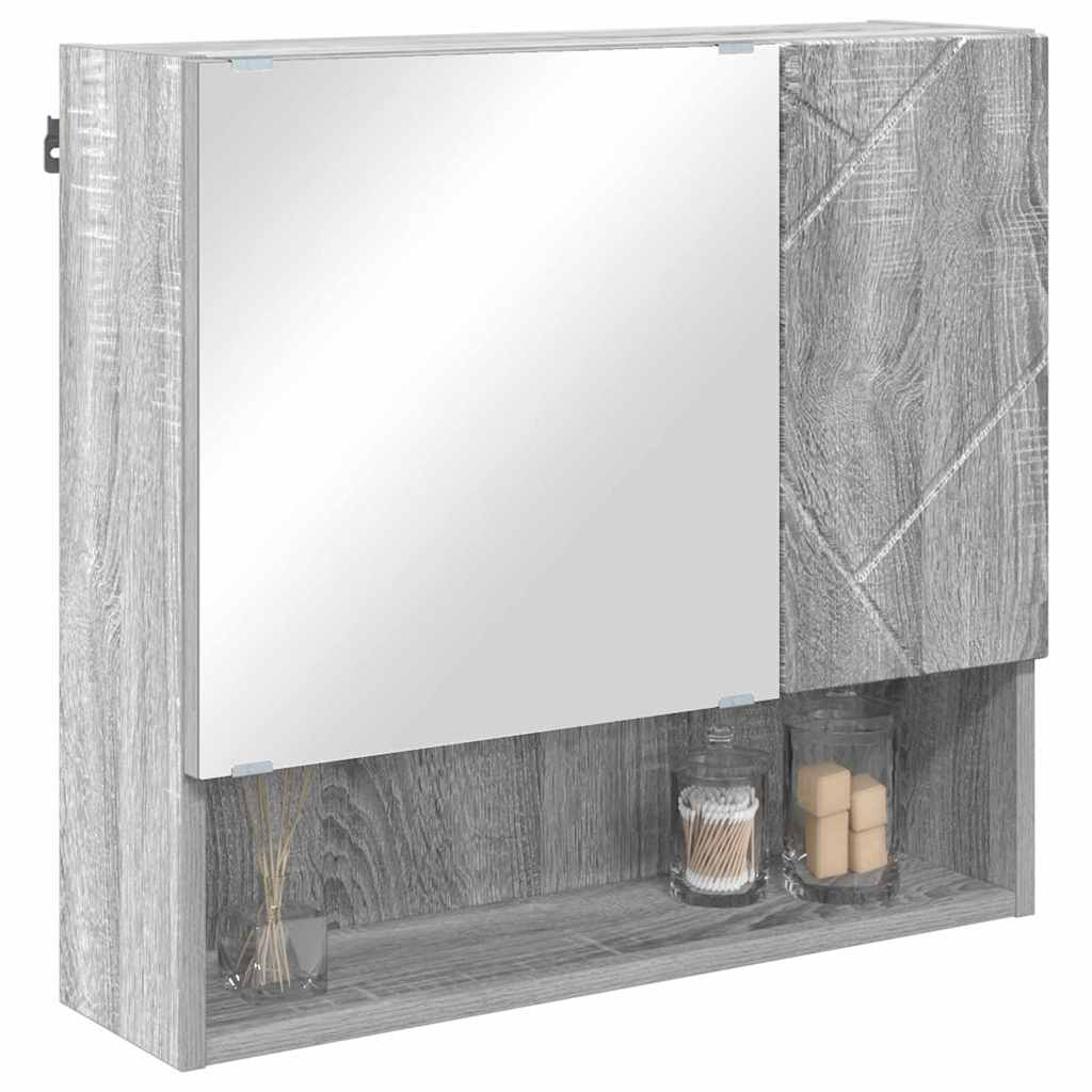 Mobiletto per specchio Grigio Sonoma 59 x 17 x 55 cm | homemem39