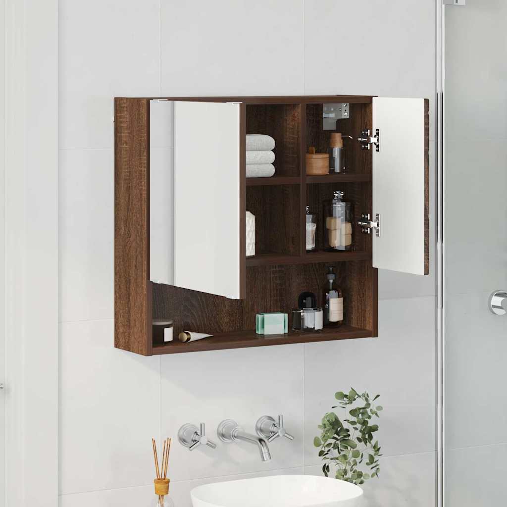 Mobiletto per specchio Rovere Marrone 59 x 17 x 55 cm | homemem39