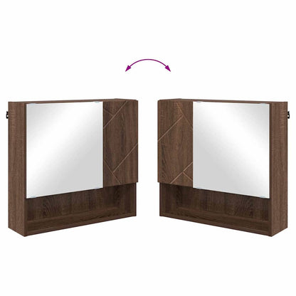 Mobiletto per specchio Rovere Marrone 59 x 17 x 55 cm | homemem39