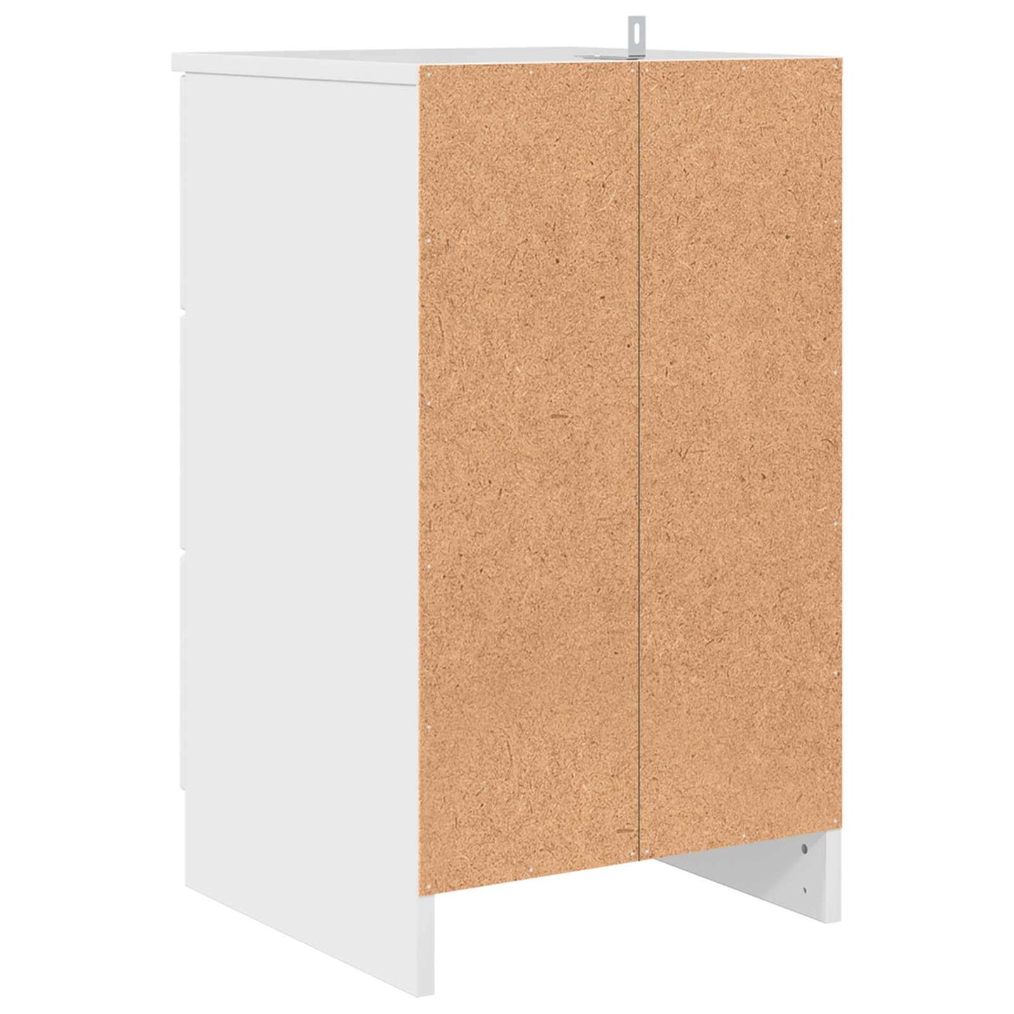 Armadio da Notte con cassetto Bianco lucido 38 x 38 x 66 cm | homemem39
