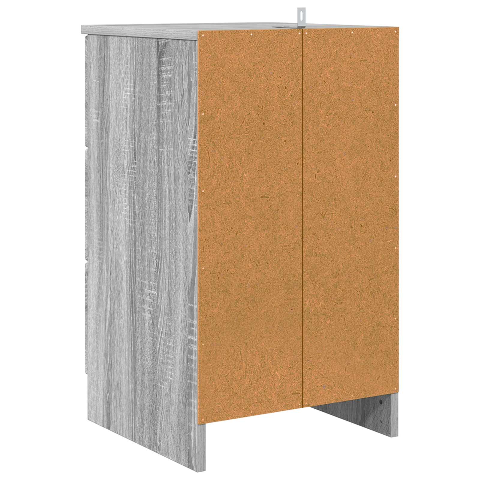 Armadio da Notte con cassetto Grigio sonoma 38 x 38 x 66 cm | homemem39