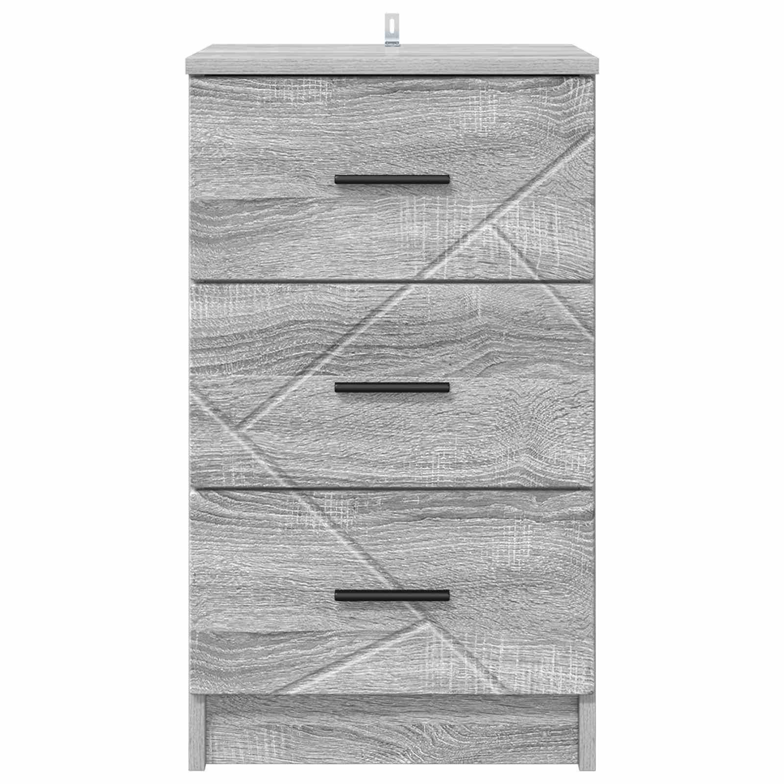Armadio da Notte con cassetto Grigio sonoma 38 x 38 x 66 cm | homemem39