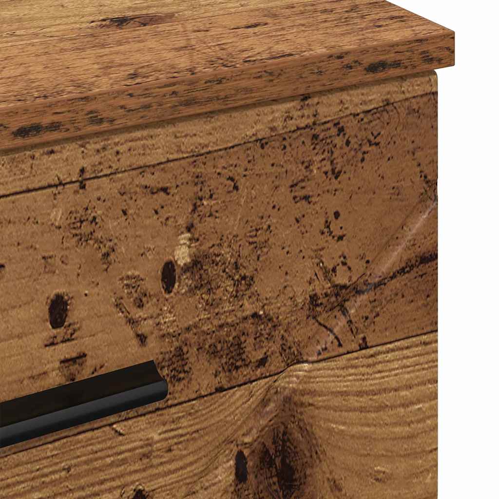 Armadio da Notte con cassetto Legno vecchio 38 x 38 x 66 cm | homemem39