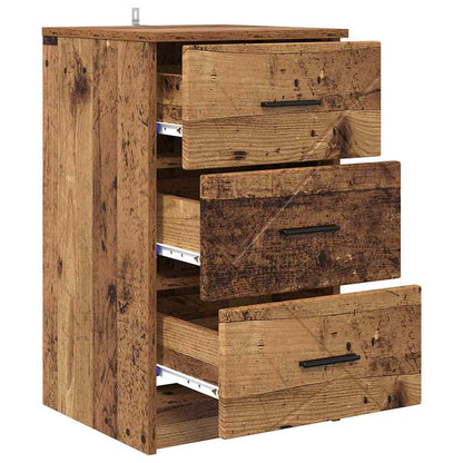 Armadio da Notte con cassetto Legno vecchio 38 x 38 x 66 cm | homemem39