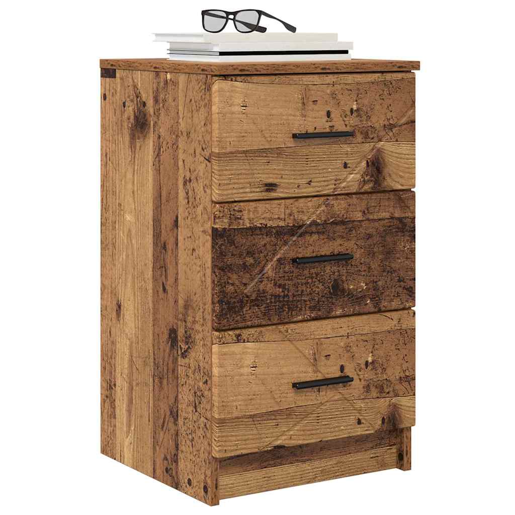 Armadio da Notte con cassetto Legno vecchio 38 x 38 x 66 cm | homemem39