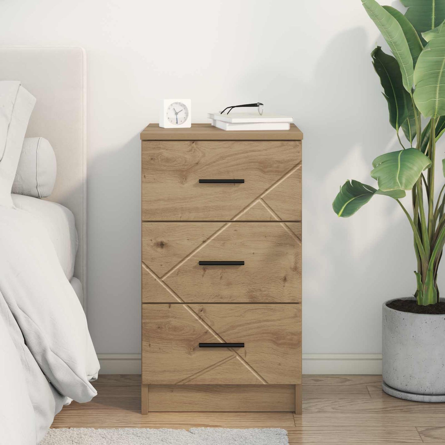 Armadio da Notte rovere artigianale 38 x 38 x 66 cm | homemem39