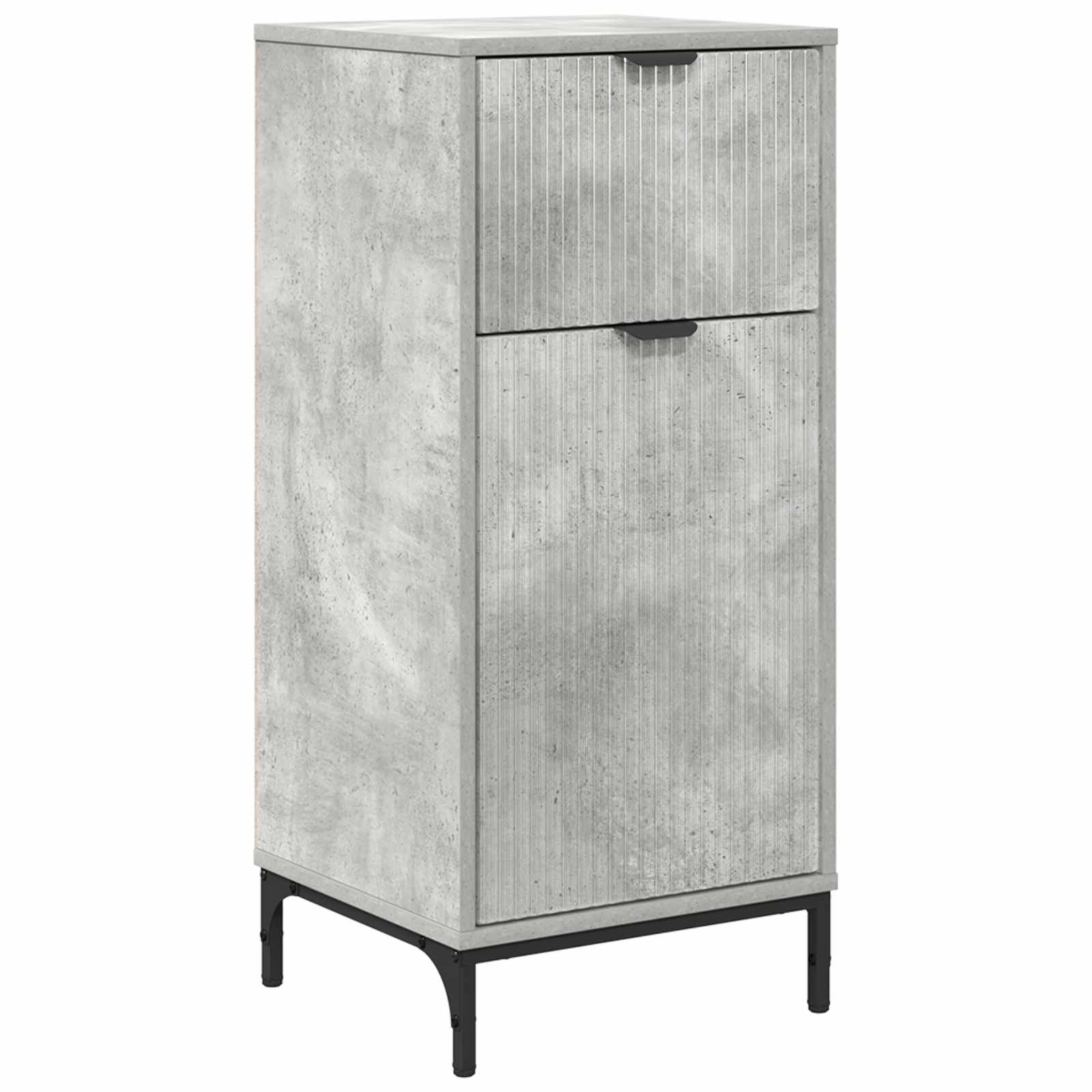 Mobile da Bagno Grigio cemento 39,5 x 36 x 88 cm | homemem39