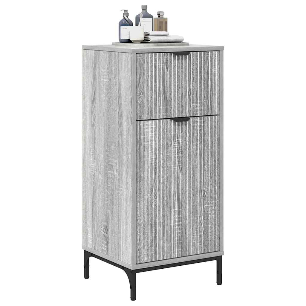 Mobile da Bagno con cassetto Grigio Sonoma 39,5 x 36 x 88 cm | homemem39