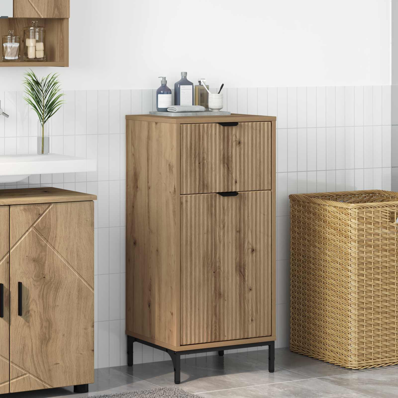 Mobile da Bagno Rovere artigianale 39,5 x 36 x 88 cm | homemem39