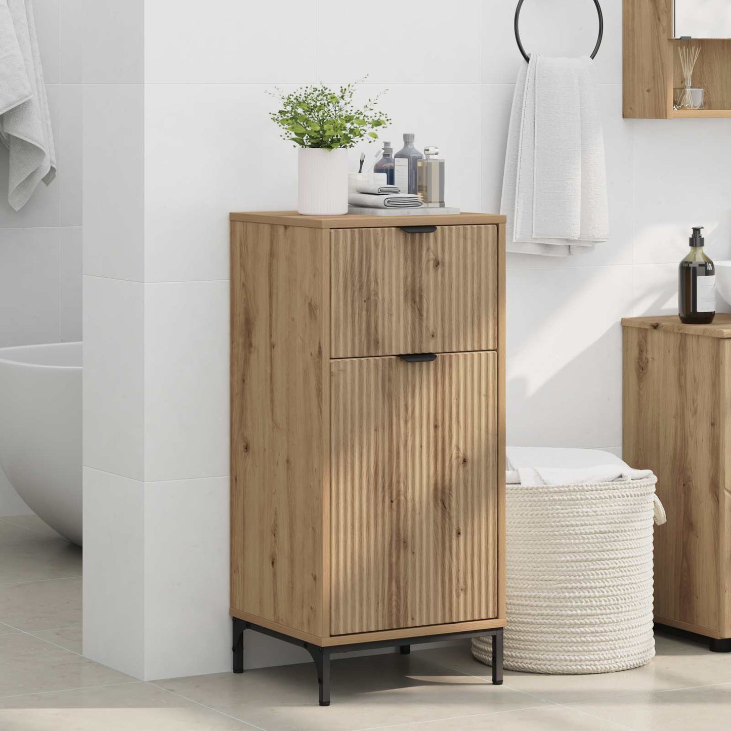 Mobile da Bagno Rovere artigianale 39,5 x 36 x 88 cm | homemem39