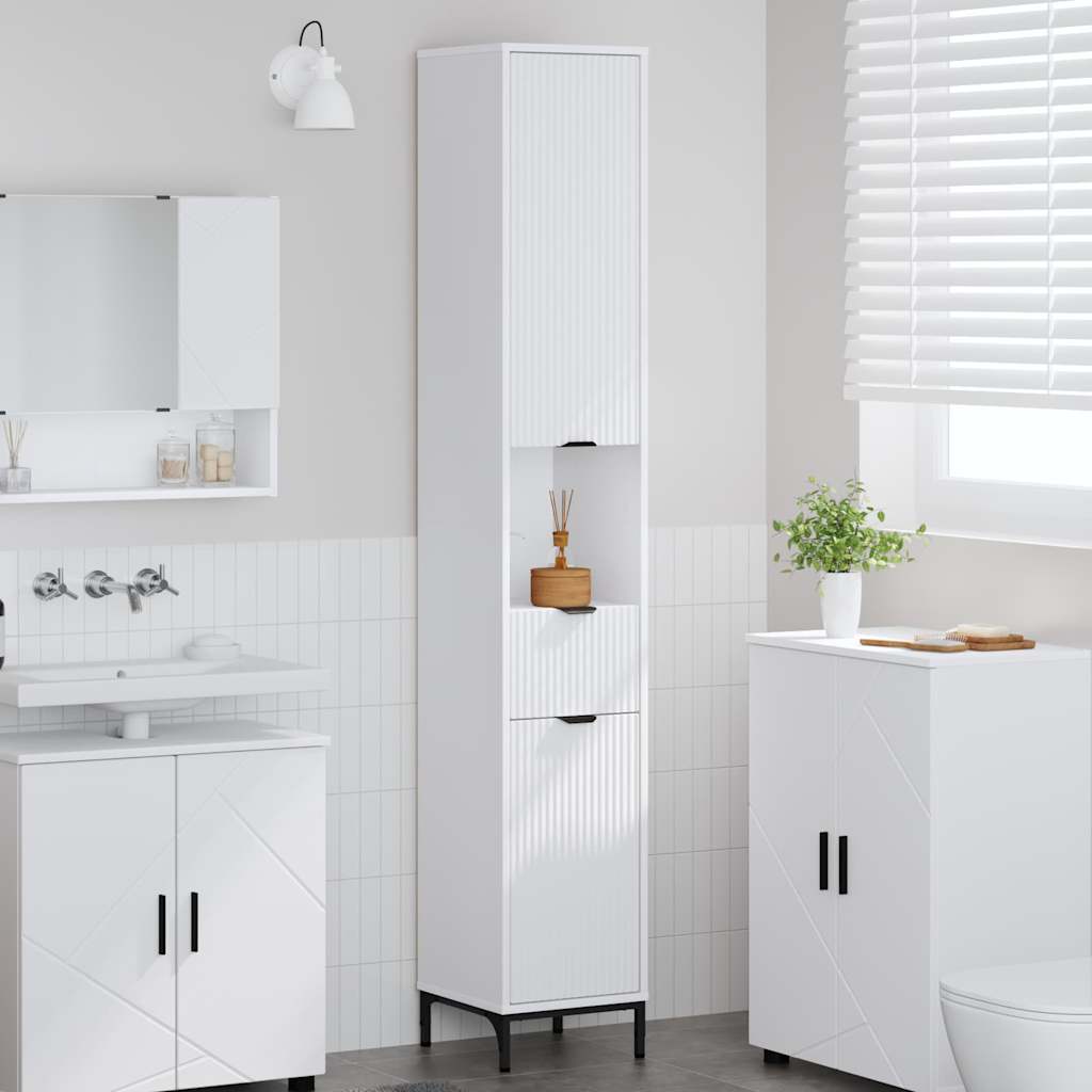 Mobile da Bagno Bianco 31,5 x 33 x 190 cm | homemem39