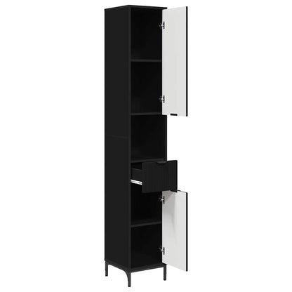 Mobile da Bagno Nero 31,5 x 33 x 190 cm | homemem39