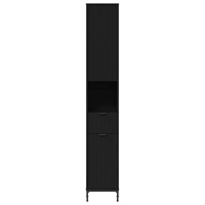 Mobile da Bagno Nero 31,5 x 33 x 190 cm | homemem39