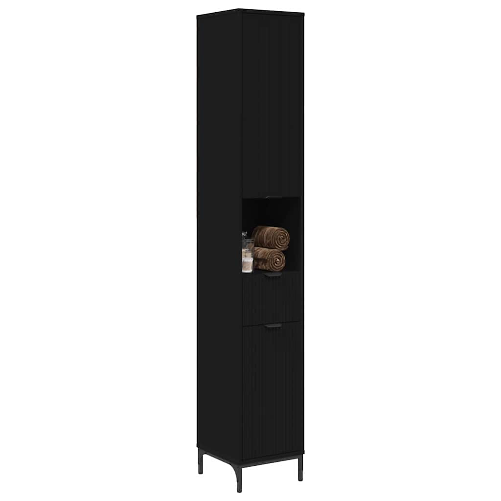Mobile da Bagno Nero 31,5 x 33 x 190 cm | homemem39