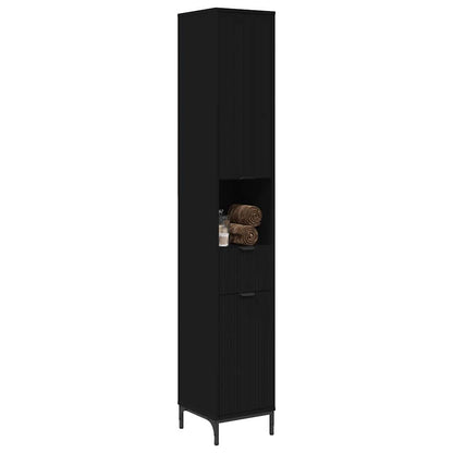 Mobile da Bagno Nero 31,5 x 33 x 190 cm | homemem39
