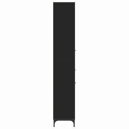 Mobile da Bagno Nero 31,5 x 33 x 190 cm | homemem39
