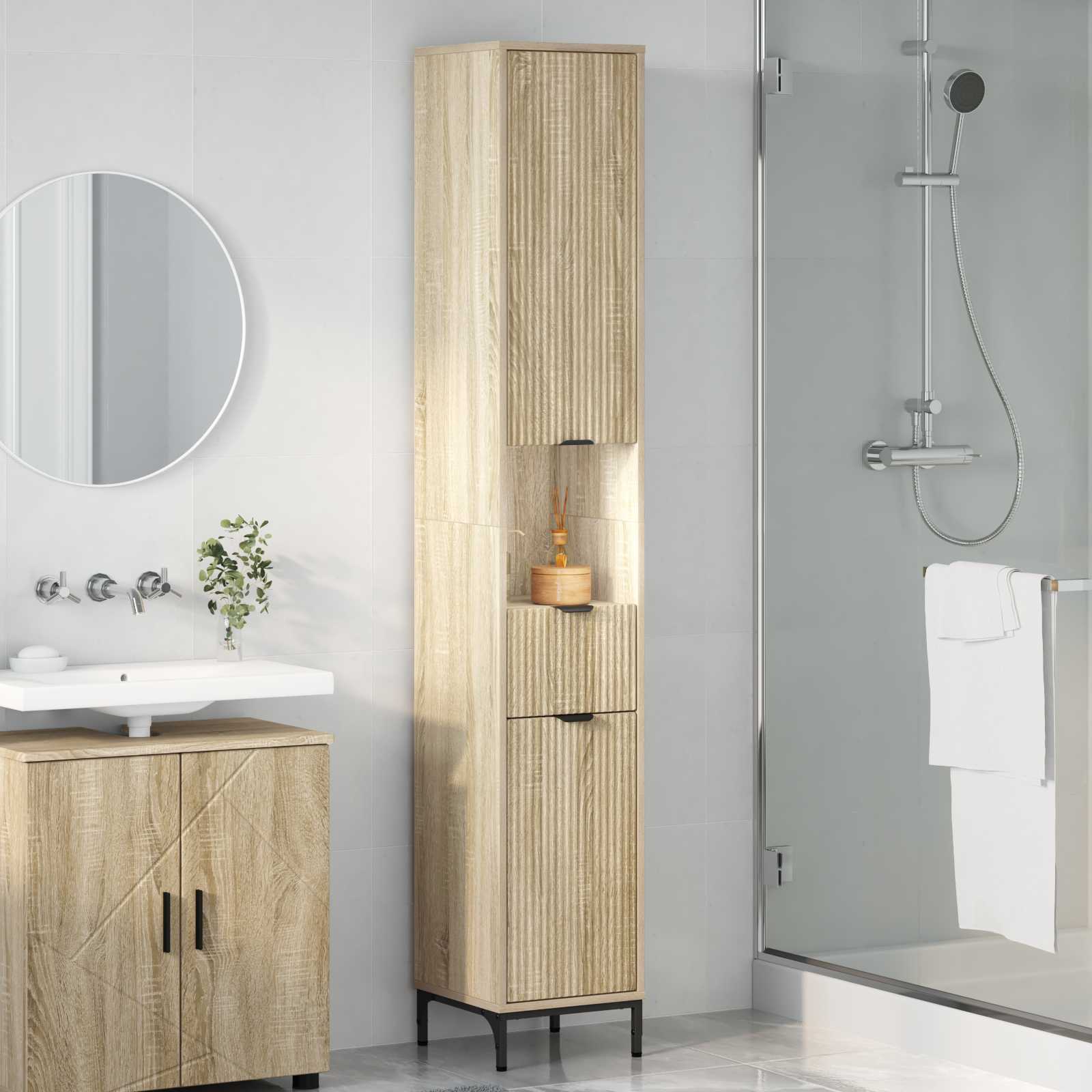 Mobile da Bagno Rovere Sonoma 31,5 x 33 x 190 cm | homemem39