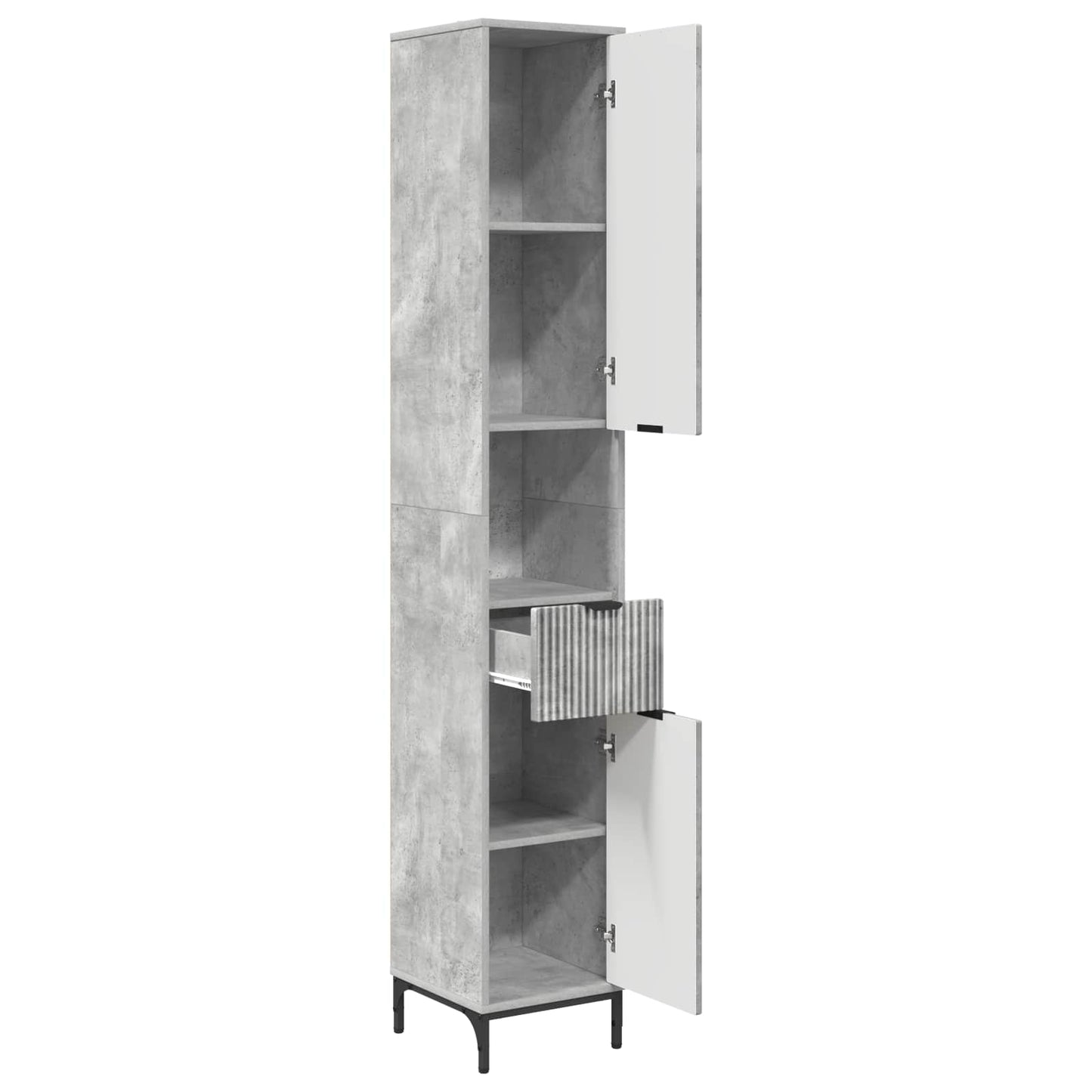 Mobile da Bagno Grigio cemento 31,5 x 33 x 190 cm | homemem39