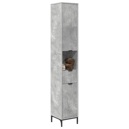 Mobile da Bagno Grigio cemento 31,5 x 33 x 190 cm | homemem39