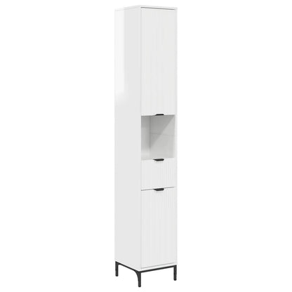 Mobile da Bagno Bianco Lucido 31,5 x 33 x 190 cm | homemem39