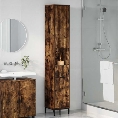 Mobile da Bagno Rovere fumé 31,5 x 33 x 190 cm