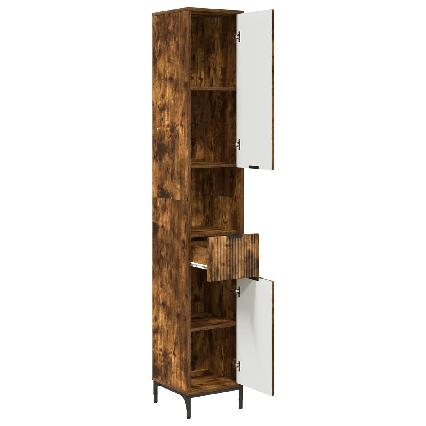 Mobile da Bagno Rovere fumé 31,5 x 33 x 190 cm