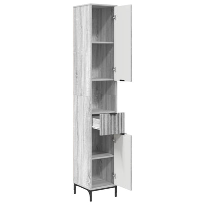Mobile da Bagno Grigio Sonoma 31,5 x 33 x 190 cm