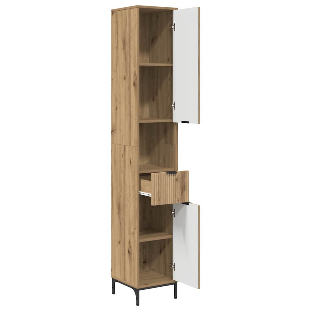 Mobile da Bagno Rovere artigianale 31,5 x 33 x 190 cm | homemem39