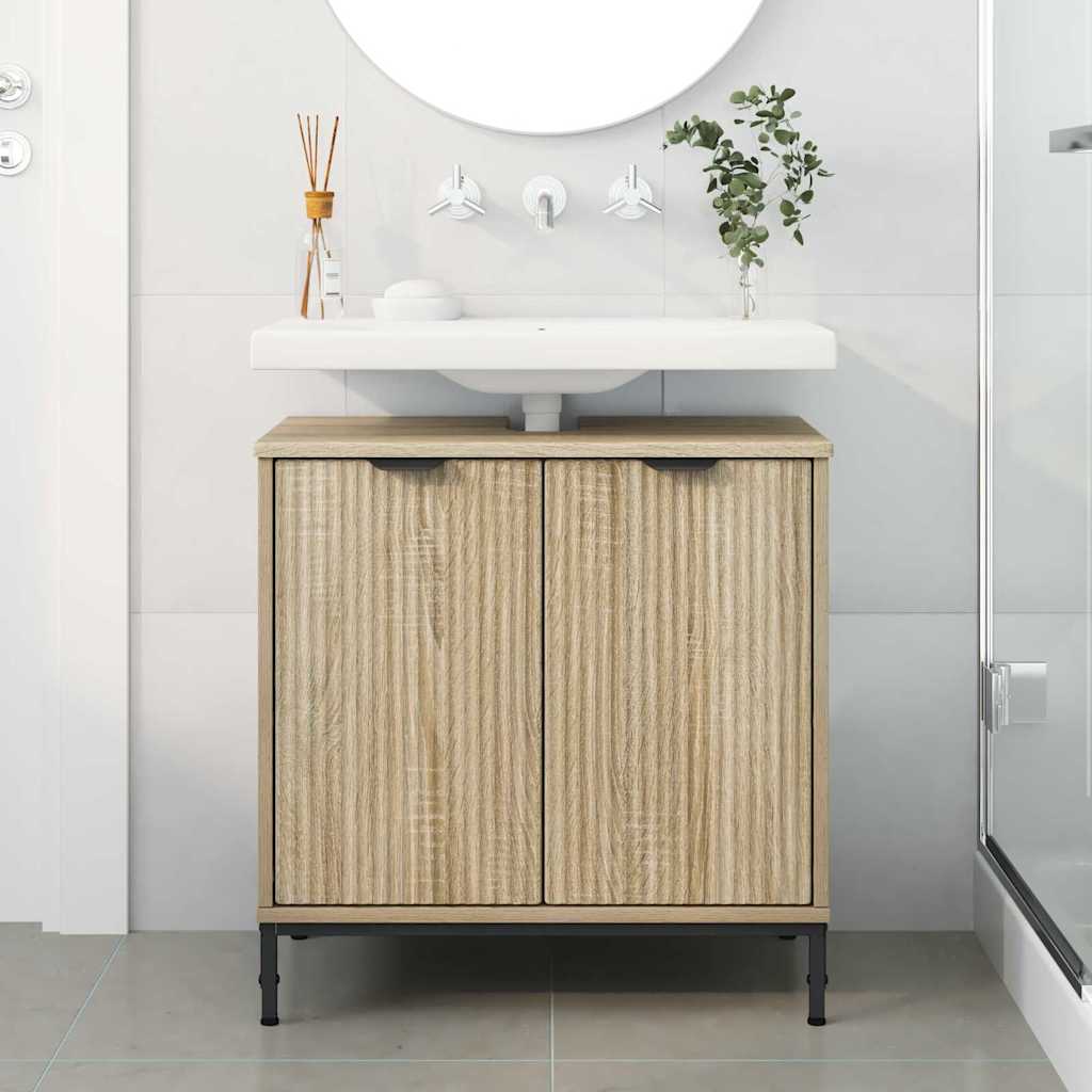 Armadio per Lavabo da Bagno Rovere Sonoma 60,5 x 33,5 x 61 cm
