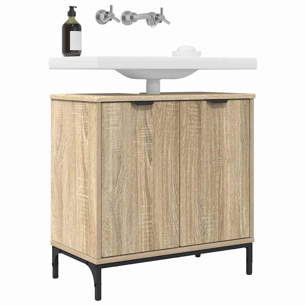 Armadio per Lavabo da Bagno Rovere Sonoma 60,5 x 33,5 x 61 cm