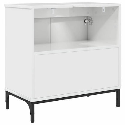 Armadio per Lavabo da Bagno Bianco lucido 60,5 x 33,5 x 61 cm | homemem39