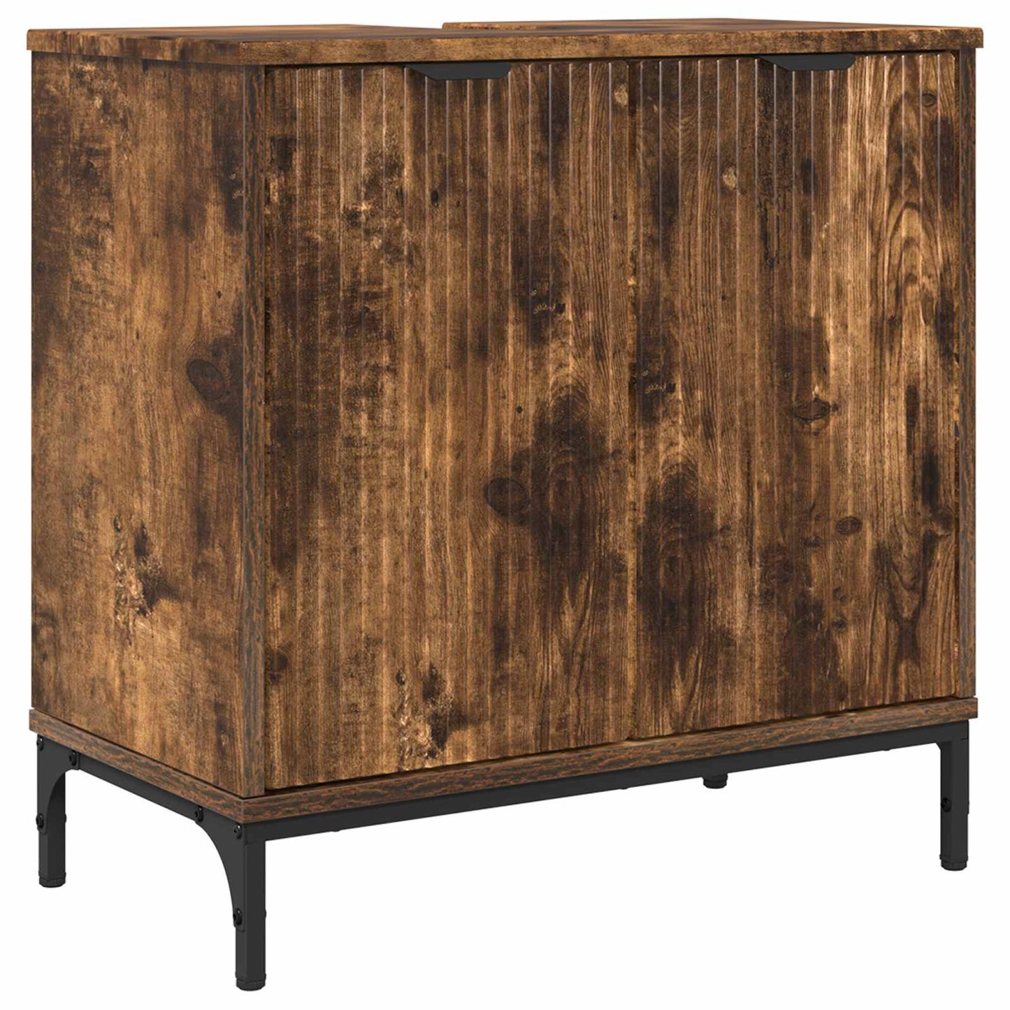 Armadio per Lavabo da Bagno Rovere fumé 60,5 x 33,5 x 61 cm