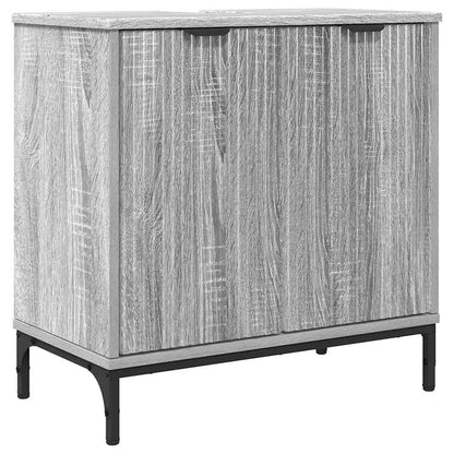 Armadio per Lavabo da Bagno Grigio Sonoma 60,5 x 33,5 x 61 cm | homemem39