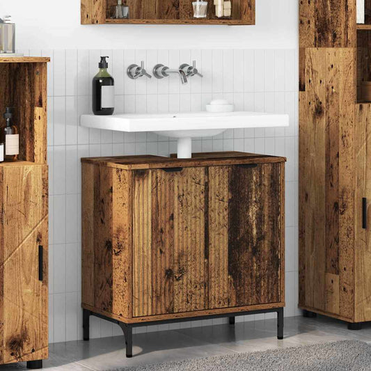 Armadio per Lavabo da Bagno Legno vecchio 60,5 x 33,5 x 61 cm | homemem39