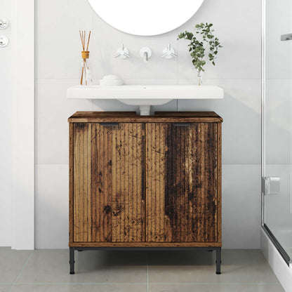 Armadio per Lavabo da Bagno Legno vecchio 60,5 x 33,5 x 61 cm