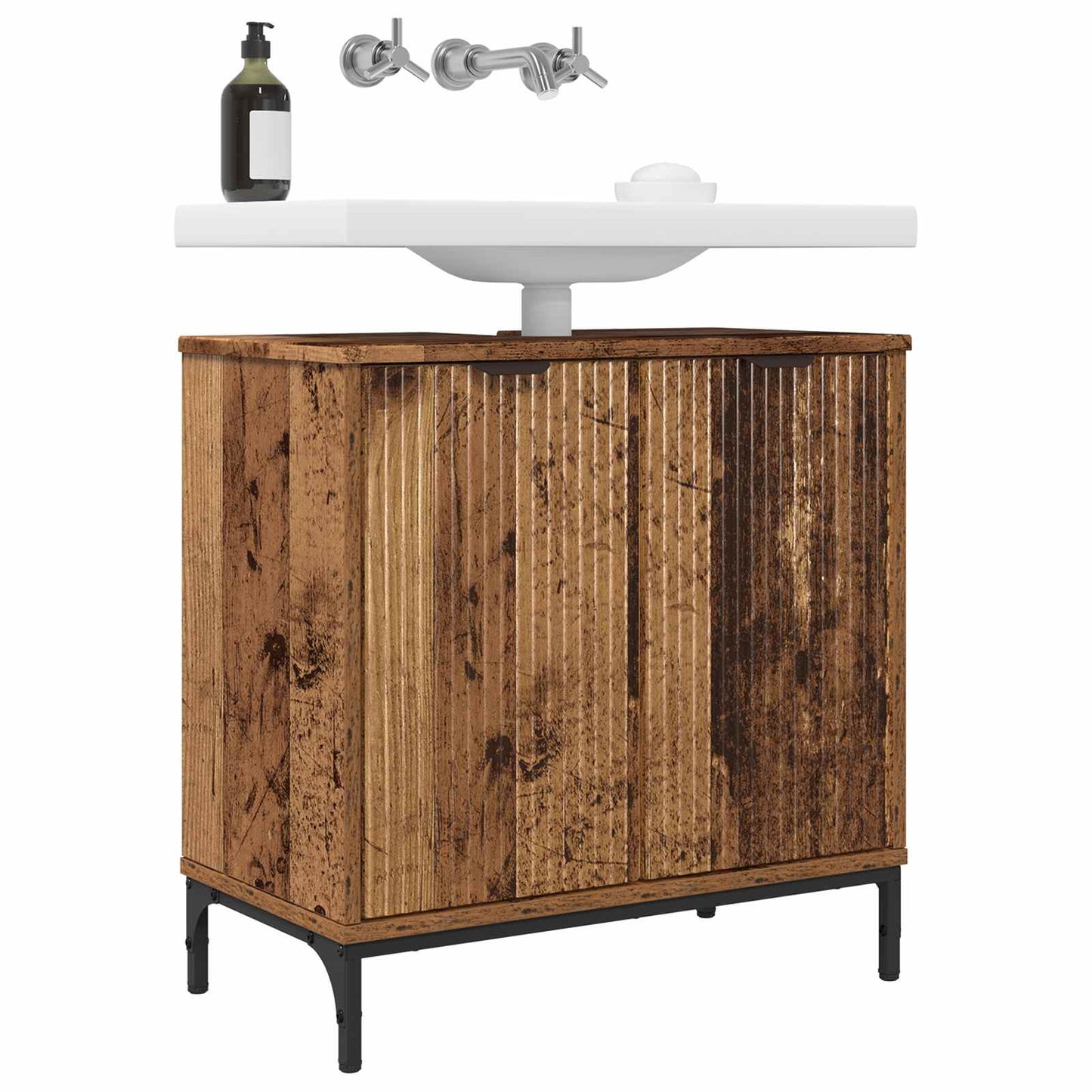 Armadio per Lavabo da Bagno Legno vecchio 60,5 x 33,5 x 61 cm