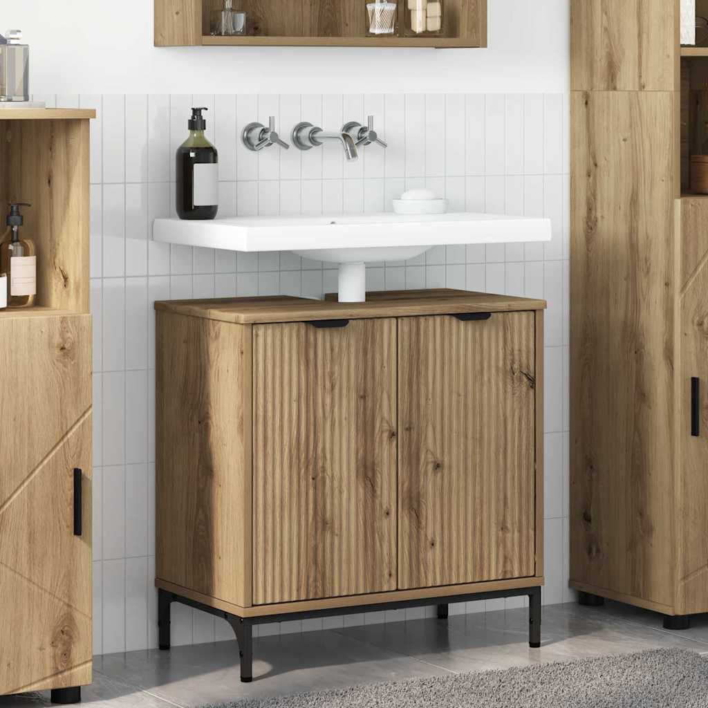 Armadio per Lavabo da Bagno Rovere artigianale | homemem39