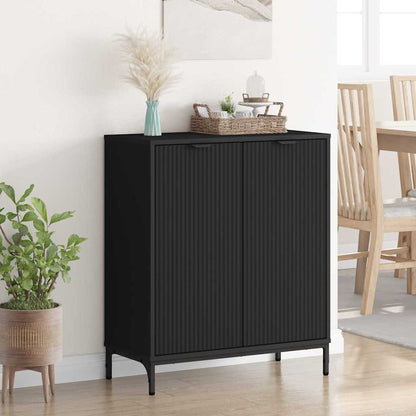 Credenza Nero 69.5 x 33 x 82 cm Legno multistrato